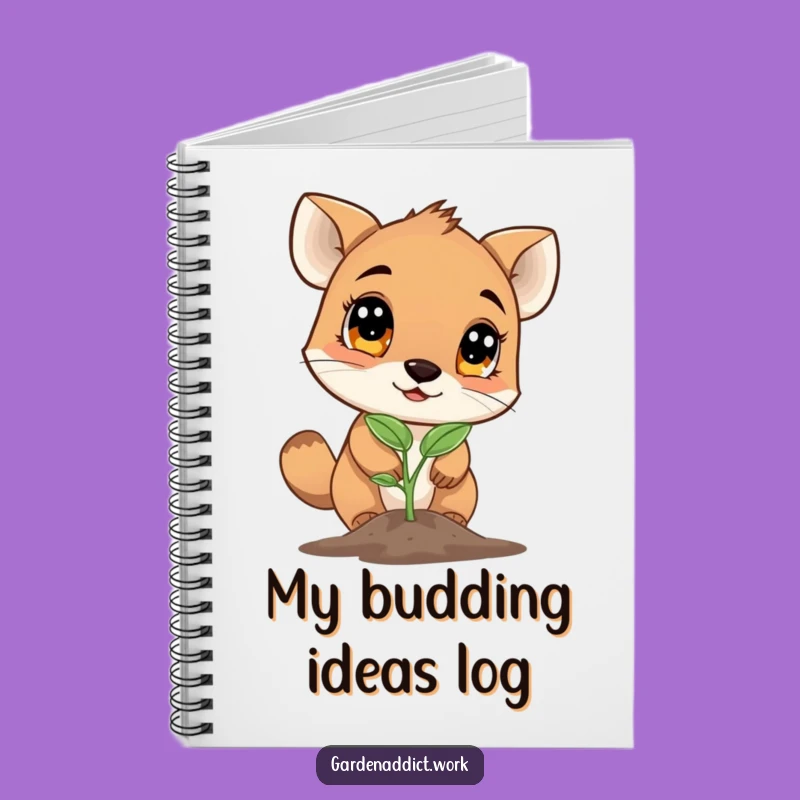 Funny Seedling Notebook: Curious Animal for Nature Observations