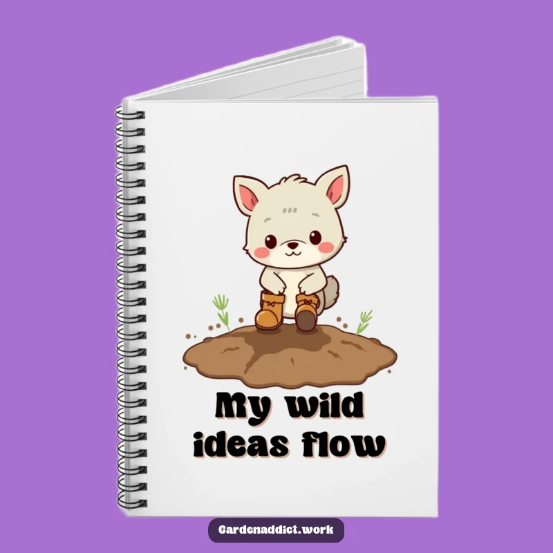Funny Muddy Day Notebook: Animal in Boots for Playful Notes